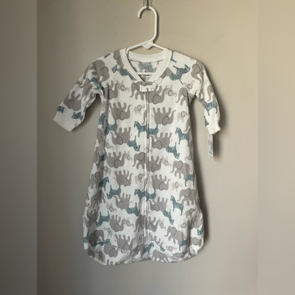 Carters Fleece Jungle Animal Zip Up Sleep Sack Size 3-6 Months NWT - Picture 1 of 5